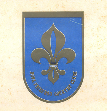 Emblema do Nova Friburgo Country Clube aprovado em reunião do Conselho Deliberativo em outubro de 1970. Acervo: Nova Friburgo Country Clube.